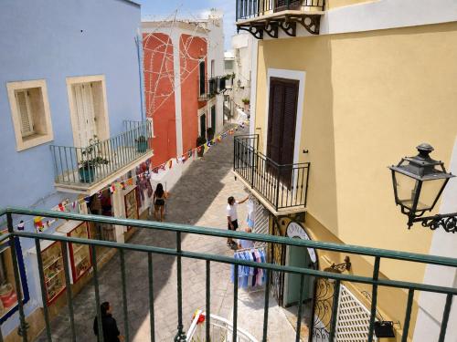 a view of a street from the balcony of a building at Maridea - Il Balcone sulla Storia in Ponza