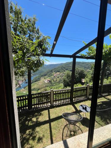 a view from the porch of a house at Mirar&Soñar in Chantada