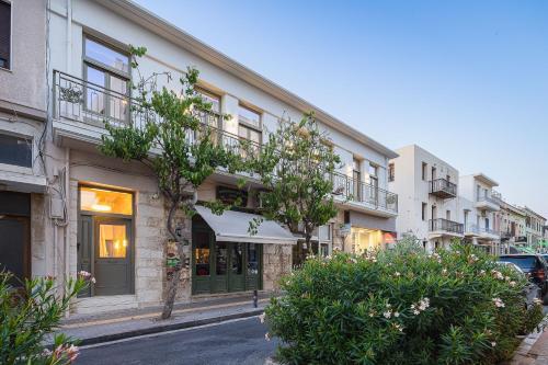 a building on the side of a street at Bliss House in Rethymno