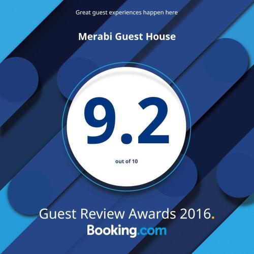 a poster for the merrill guest house guest review awards bookhing at Merabi Guest House in Makhinjauri