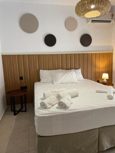Ліжко або ліжка в номері Inside Apartment