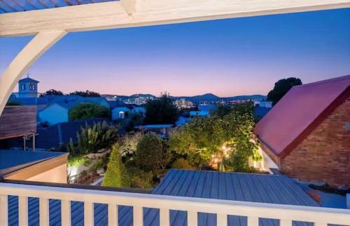 a view from the balcony of a house at Sublime Luxury - Battery Point in Hobart