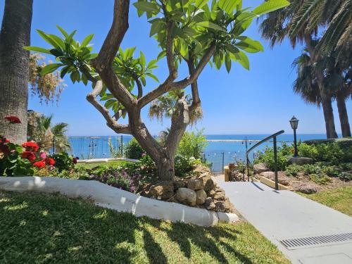 Apartamento en Benalmádena en la playa con piscina Frontal al mar