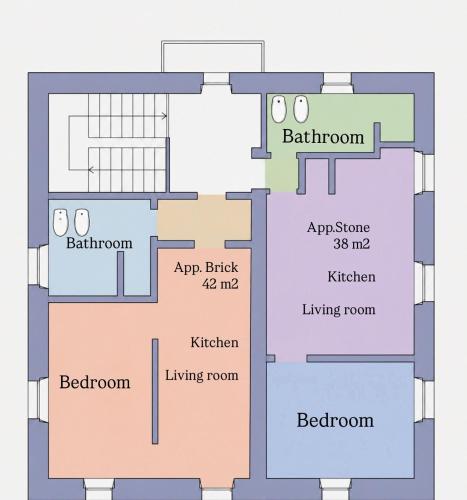 a floor plan of a house at La Casa di Adele in Tirano