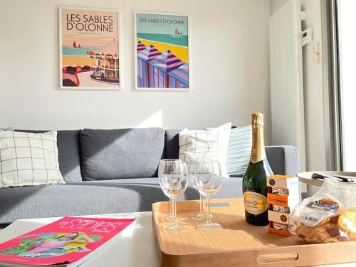 L'Armor apartment with terrace and parking