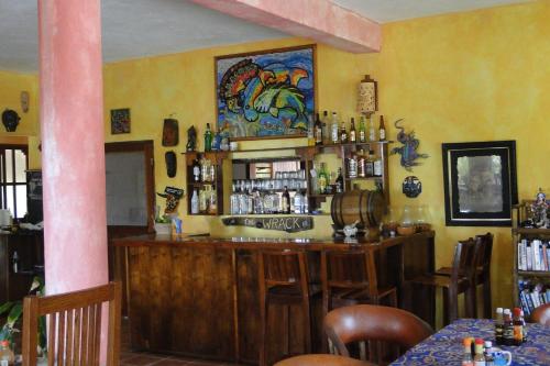 Lounge nebo bar v ubytování Mayan Beach Garden