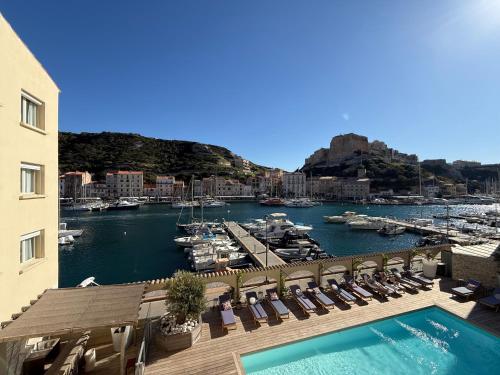 appartement climatisé vue panoramique sur port Bonifacio