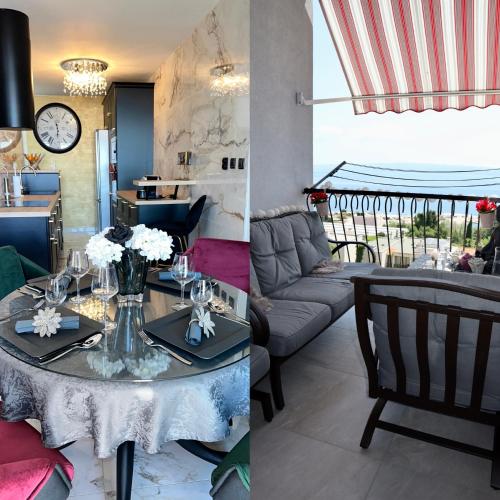 LaLaura high quality apartment Znjan 400 m high-end furniture Magic Sea View free parking