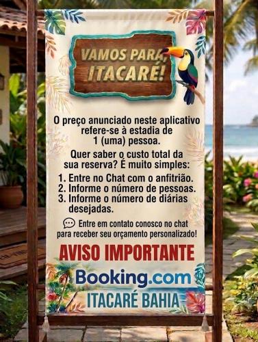 a sign for a taronga park margarita attraction at Casa Fácil in Itacaré