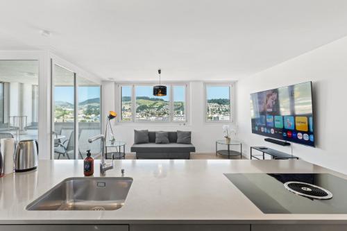 Two bedroom apartment with Pilatus view near Lucerne