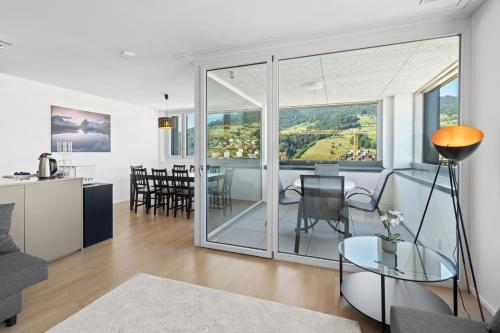 Two bedroom apartment with Pilatus view near Lucerne