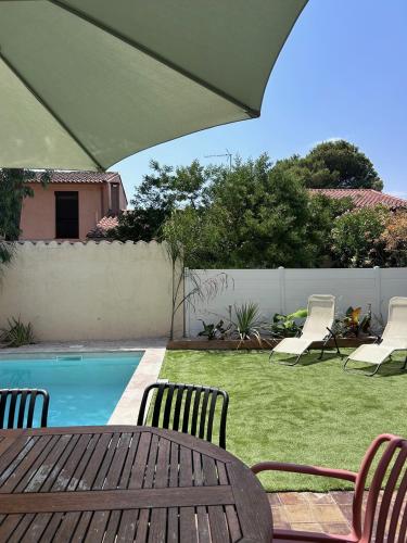 Villa Samarah Canet-Plage piscine 800m plage