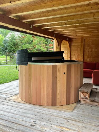 Chalet Isabelle Mountain lodge 5 stars 6 bedroom en suite sauna spa inox photo 11