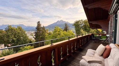 Chalet mit Seesicht & Pilatus-Panorama