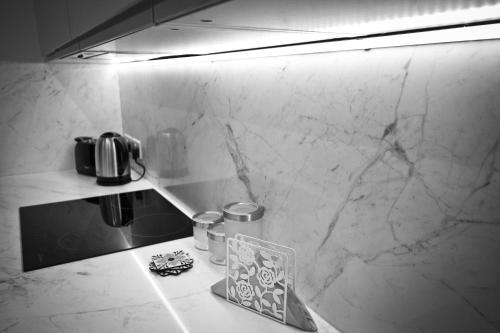 Kuchyň nebo kuchyňský kout v ubytování Apartment 81