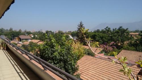 a view from the roof of a house at Habitaciones en Departamento in Santiago