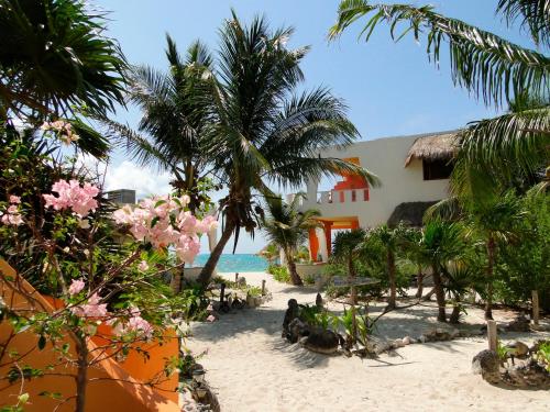 Zahrada ubytování Mayan Beach Garden