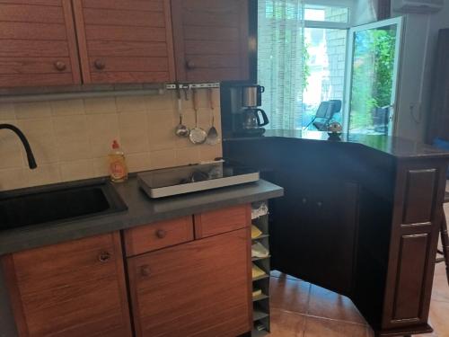 Cheapest big studio apartment with terrace direct to sandy beach