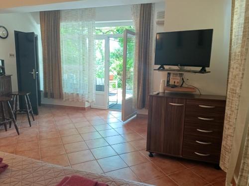 Cheapest big studio apartment with terrace direct to sandy beach