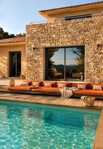 Villa Terra Vecchia -12 personnes, piscine chauffée, vue dégagée