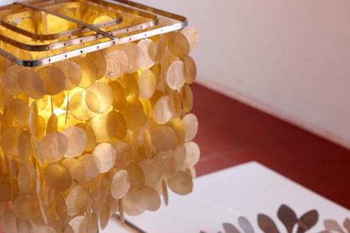 a bunch of beads hanging from a rack at Quinta Do Miguel in Aldeia do Meco