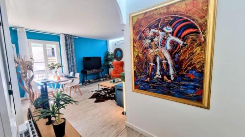 LE CLAVEL superbe déco, Centre historique, Climatisé, Parking à Proximité