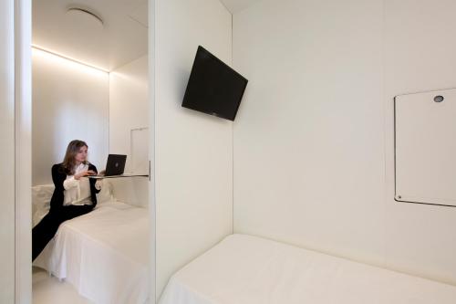 TV a/nebo společenská místnost v ubytování Bed & Boarding