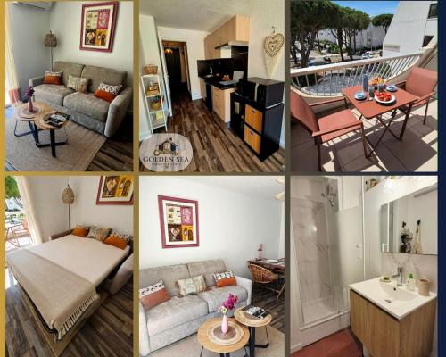 Studio chic près du golf, clim, wifi, parking
