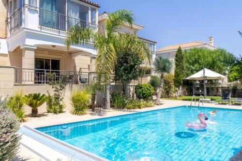 SeaView 6BR Villa with Heated Pool, Spa & Private Cinema