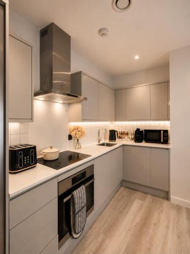 Luxury 1 bedroom apartment- Amazing city skyline views- free parking- pool table- city centre photo 5
