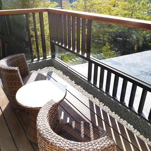Balkonas arba terasa apgyvendinimo įstaigoje Sunny Stream B & B