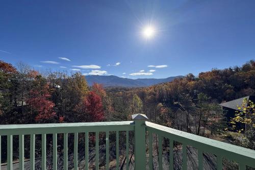a view of the mountains from the deck of a house at Mountain View Paradise by Avada Properties in Gatlinburg