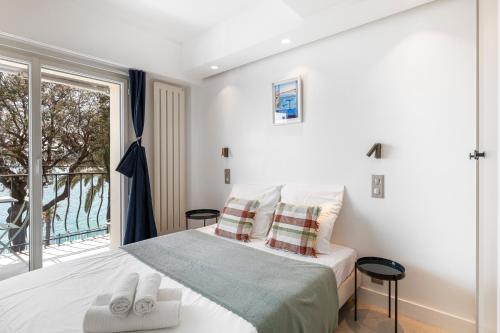 Nice Promenade, Best View on bay, sunny terrace, 4 guests, 2 bedrooms AC