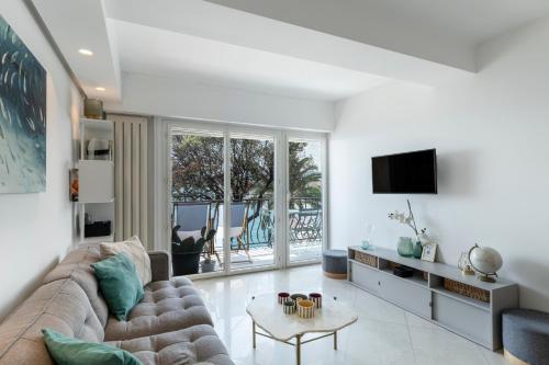 Nice Promenade, Best View on bay, sunny terrace, 4 guests, 2 bedrooms AC