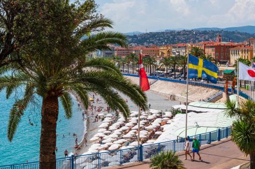 Nice Promenade, Best View on bay, sunny terrace, 4 guests, 2 bedrooms AC