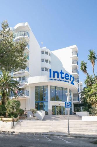 an office building with an intel sign in front of it at Inter 2 in Salou