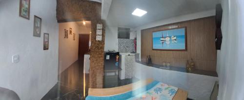 a view of a hallway with a room at L&S casa da lagoa in Búzios