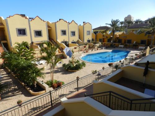 an aerial view of a resort with a swimming pool at Casa Berta in Adeje