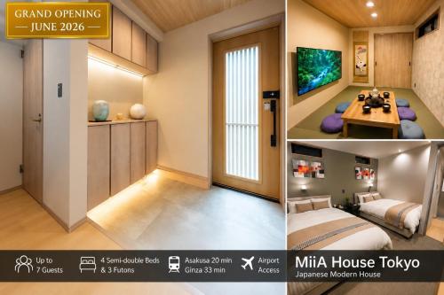 MiiA House Tokyo, Grand Opening Jun 2026, Japanese Modern, 7 Guests, Asakusa & Ginza, Airport Access