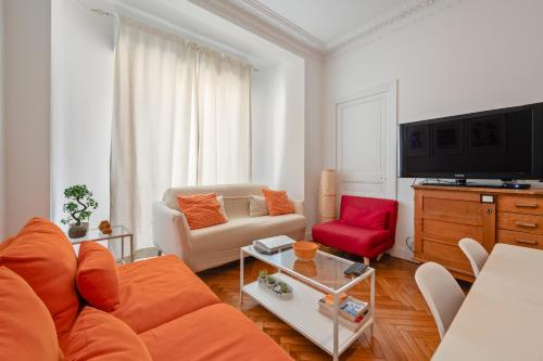 Stunning flat by the beach, Carre d'or-Negresco