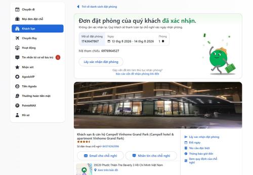 a screenshot of the website of a building at Biệt thự Hoa Hồng Eco Central park in Ma Moi