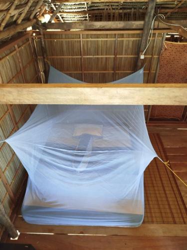 a plastic bag sitting on top of a shelf at KAINORA Guest Hause in Pulau Batanta