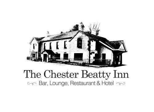 a black and white picture of a house at Chester Beatty Inn in Ashford