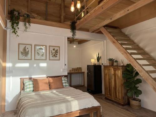 a bedroom with a bed in a room at Arcadia villas Arugambay in Arugam Bay