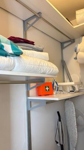 a room with two bunk beds in a room at Bella Vista Città Vecchia in Polignano a Mare