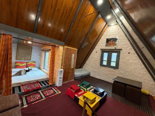 an overhead view of a room in a house at Coco Homes Katra in Katra