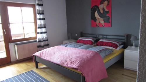 Postel nebo postele na pokoji v ubytování Ferienwohnung Haffner