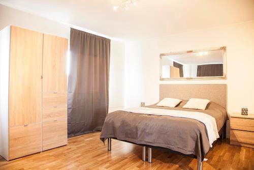 Postel nebo postele na pokoji v ubytování Hotell TunaPark