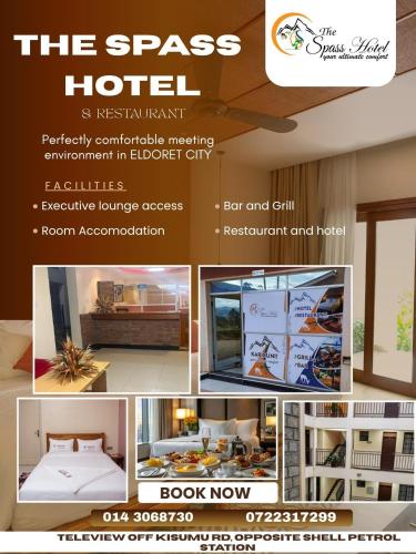 ein Flyer für ein Zimmer im Weltraumhotel in der Unterkunft Spass Hotel in Eldoret