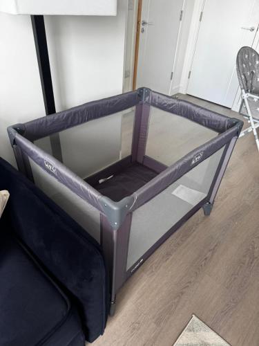 a black bunk bed in a room at Stylish 1BR with Comfy Vibes in Beckenham